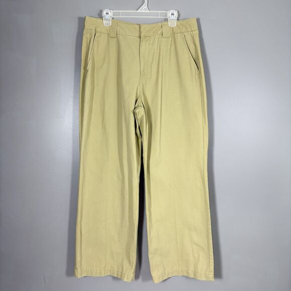 NWT Forever 21 Plus Carpenter‎ Pant 0X Wide Leg Utility Timeless Office Chino - Picture 1 of 9